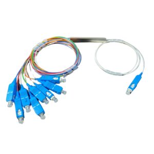 PLC SPLITTER 1X8 WITH CONNECTOR SC/PC