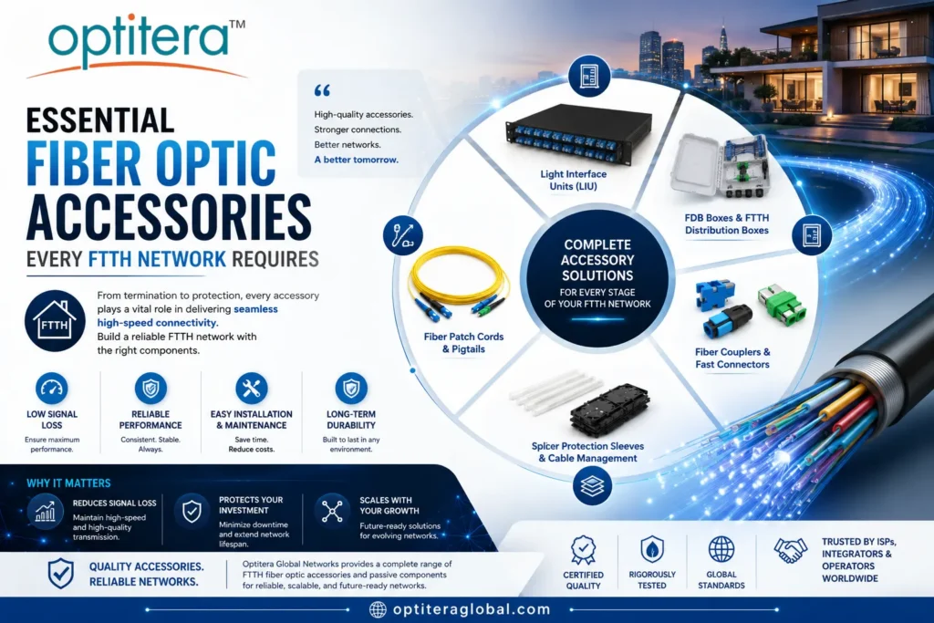 Essential Fiber Optic Accessories Every FTTH Network Requires